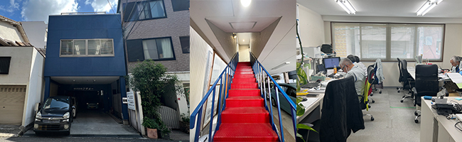 神戸の建設会社の事務所